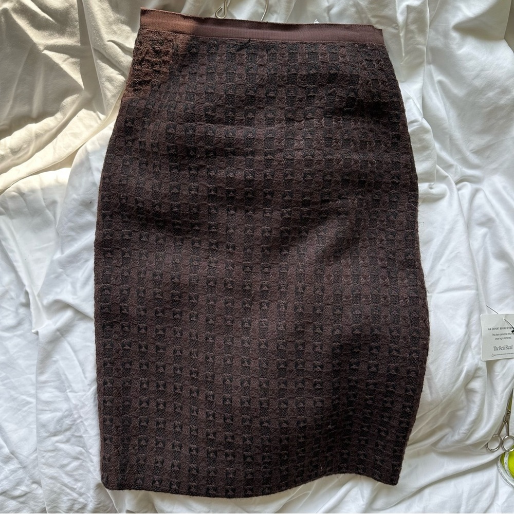 Oscar de la Renta tweed skirt